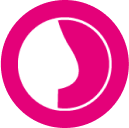 small icon representing breast cancer